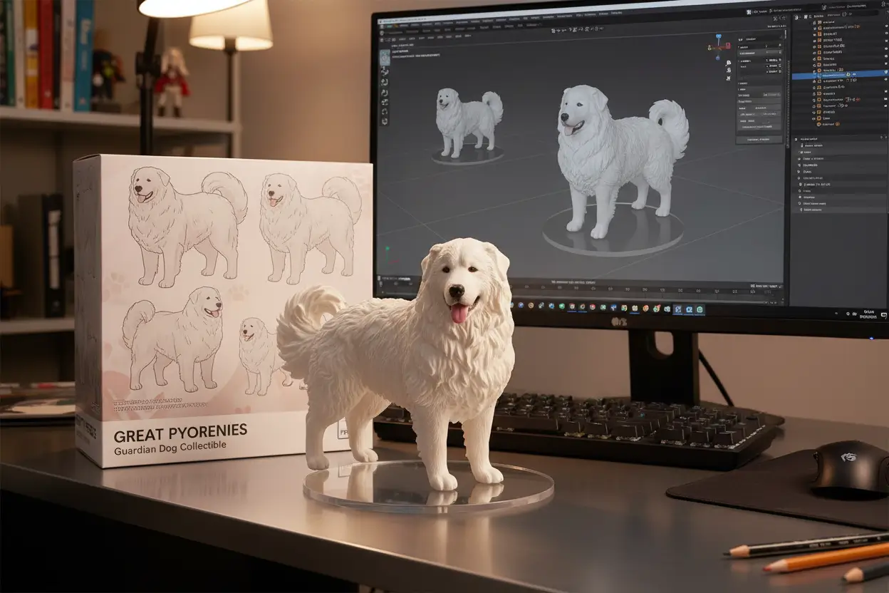 Dog 3D Figurine